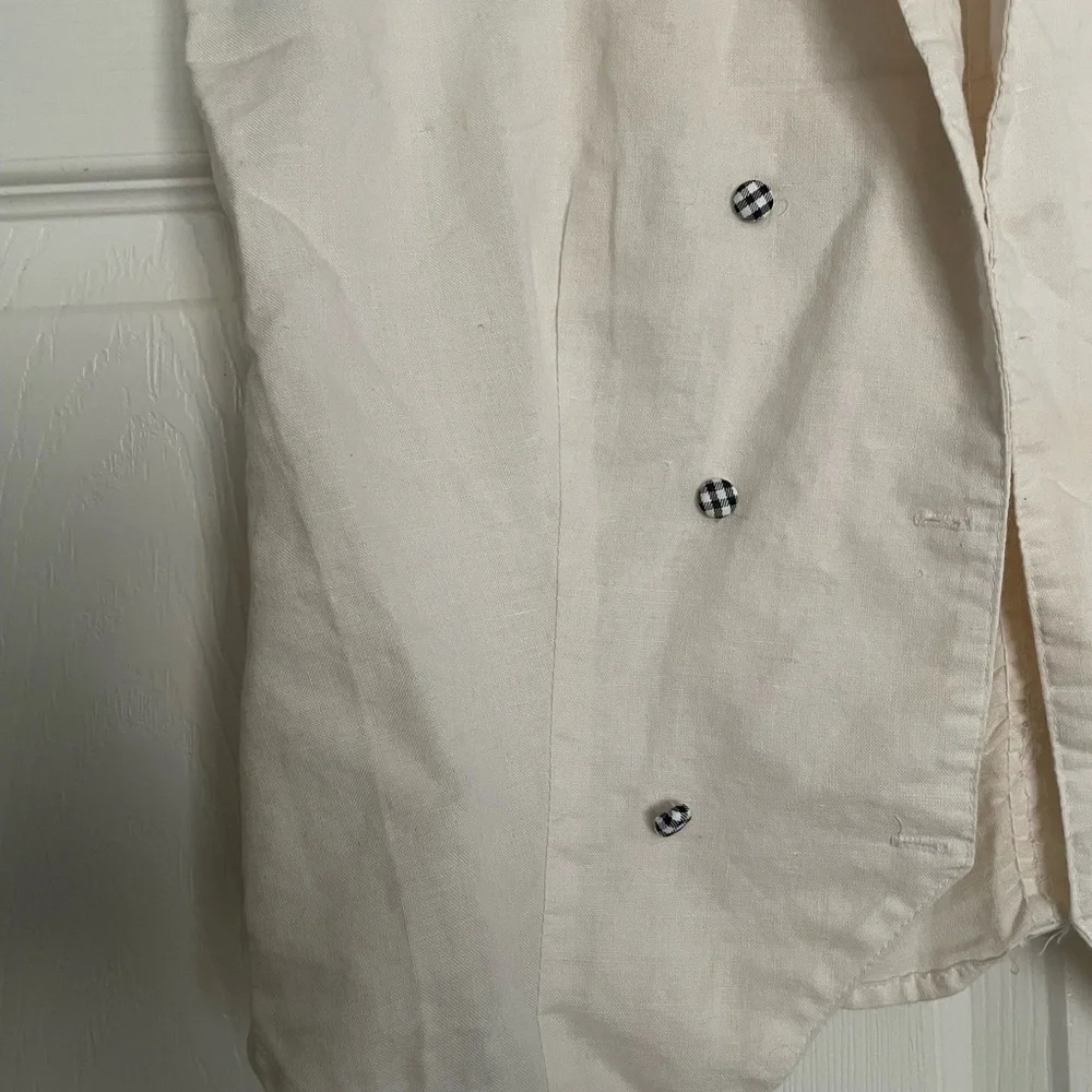 Vintage Jonathan Martin Cream Off White Sleeveless Vest size medium